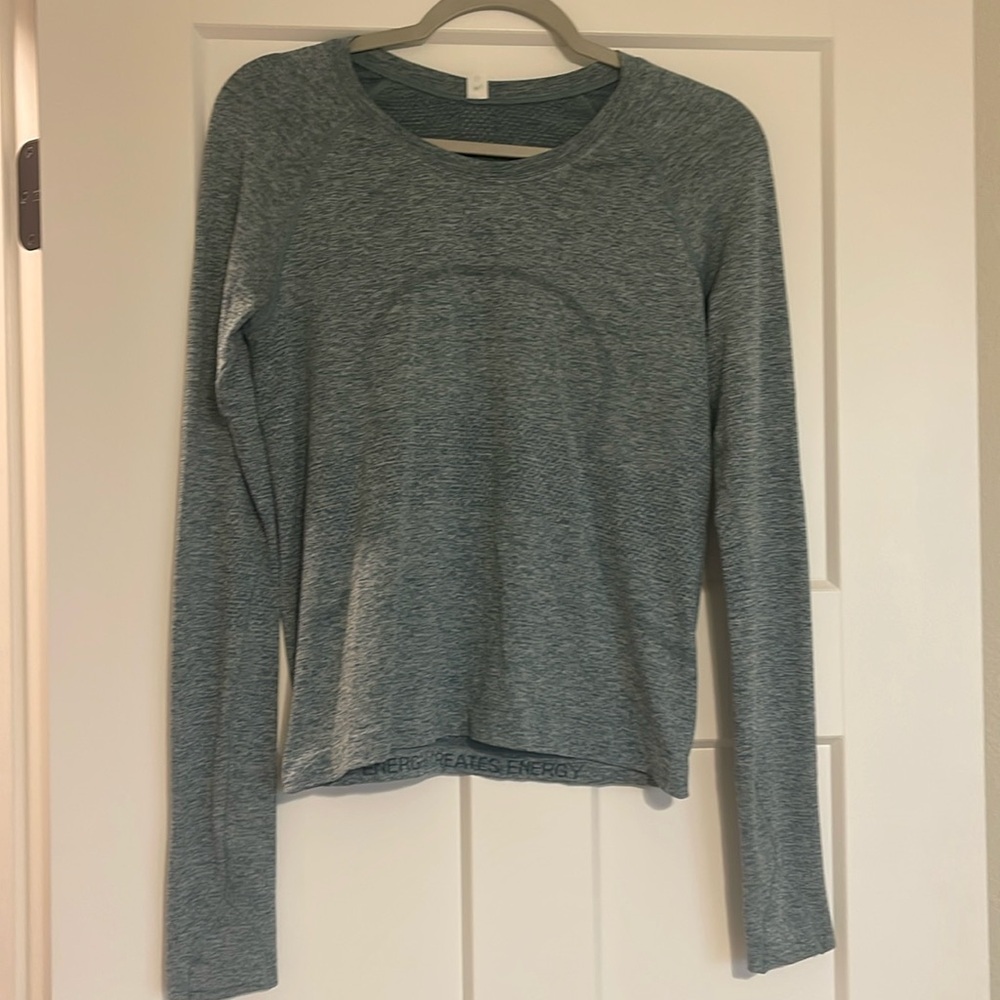 Lululemon green heathered swiftly tech 2.0 race length.